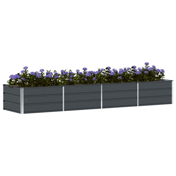 vidaXL Plantenbak Antraciet 320 x 80 x 45 cm Staal