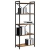 vidaXL Boekenkast Oud hout 60 x 30 x 155 cm Bewerkt hout
