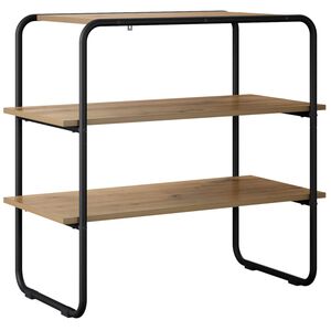 vidaXL Consoletafel Artisanaal eiken 60 x 41 x 75 cm Bewerkt hout