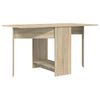 vidaXL Eettafel 138 x 70 x 73,5 cm Bewerkt hout Sonoma Eiken