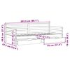vidaXL Slaapbank met lades 80x200 cm massief grenenhout wit