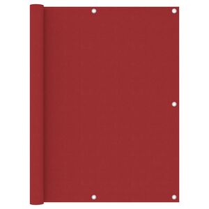 vidaXL Balkonscherm 120x500 cm oxford stof rood