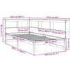 vidaXL Bed met boekenkast zonder matras grenenhout wit 100x200 cm