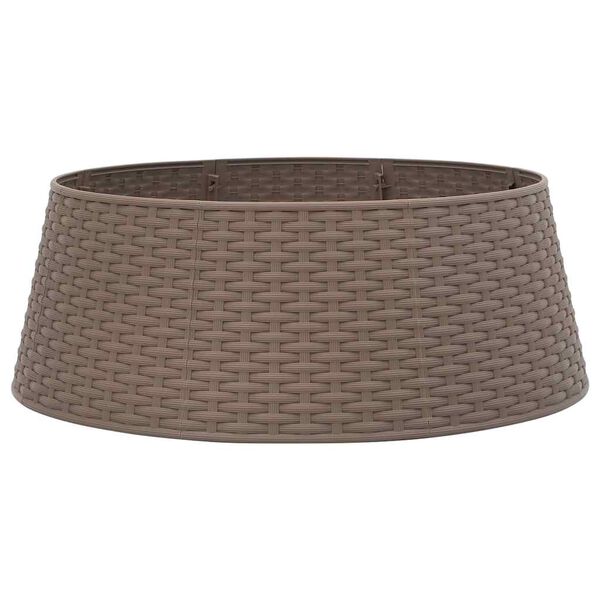 vidaXL Kerstboomrok Ø65x23 cm kunststof bruin