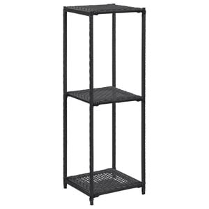 vidaXL Opbergrek 30x30x90 cm poly rattan zwart