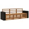vidaXL Sofa-Sets 3 st Massief Acaciahout