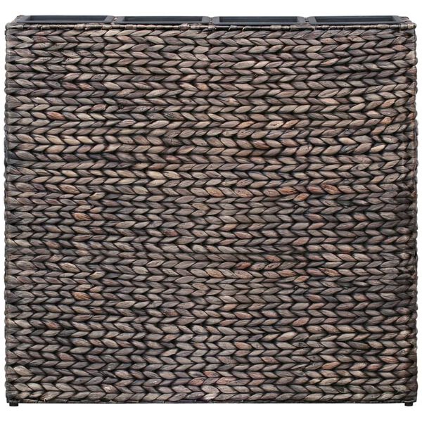 vidaXL Plantenbak verhoogd met 4 potten waterhyacint bruin