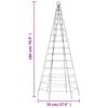 vidaXL LED-kerstboom aan vlaggenmast 200 LED's warm wit 180 cm