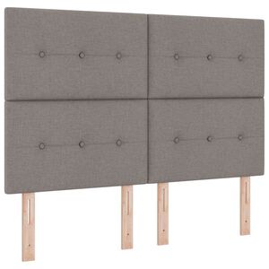 vidaXL in hoogte verstelbaar hoofdbord Taupe 144 cm Stof