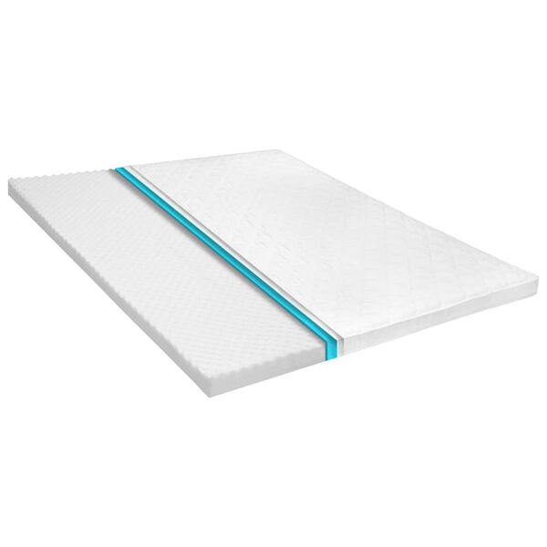 vidaXL Topmatras ei-profiel 6 cm koudschuim 140x200 cm