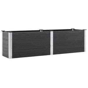 vidaXL Plantenbak verhoogd 200x50x54 cm HKC grijs