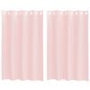 vidaXL Gordijnen voile met doorvoertules 2 st 140x175 cm lichtroze