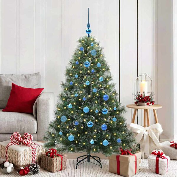 vidaXL Kunstkerstboom met 150 LED met standaard Groen 150 cm PE en PVC