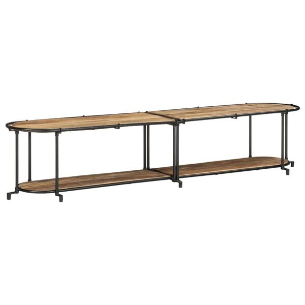 vidaXL Tv-meubel 200x42x40 cm massief ruw mangohout