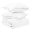 vidaXL Dekbedset met kussen Wit 260 x 220 cm Polyester, Bamboe