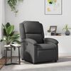 vidaXL Fauteuil echt leer grijs