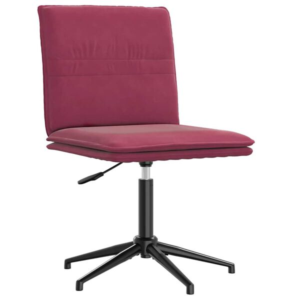 vidaXL Eetkamerstoelen 2 st fluweel wijnrood