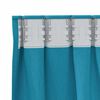 vidaXL Zwart-out Gordijnen met Ringen 2 pcs Turquoise 245 x 140 cm