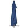 vidaXL Zweefparasol met aluminium paal 4x3 m azuurblauw