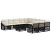 vidaXL Tuinbankenset 12 st Zwart en Cream Wit 100 x 55 x 73 cm