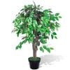 vidaXL Kunst vijgenboom met pot 90 cm