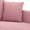 vidaXL Driezitsbank 180 cm fluweel roze