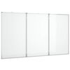 vidaXL Whiteboard magnetisch inklapbaar 180x100x1,7 cm aluminium