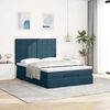 vidaXL Ottoman bed met matrassen en LED's 140x200cm fluweel