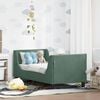 vidaXL Peuterbedframe met hoofdbord Zeegroen 70 x 140 cm Fluweel