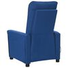 vidaXL Massagestoel elektrisch stof blauw