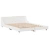 vidaXL Bedframe zonder matras massief grenenhout wit 140x190 cm