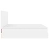 vidaXL Ottoman bed met matras 160x200cm kunstleer wit