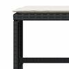 vidaXL Tuinkrukken 4 st met kussens 40x40x35 cm poly rattan zwart