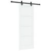 vidaXL Schuifdeur ORKDAL 78 x 202 cm Bewerkt hout Wit en zwart