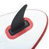vidaXL Stand-up paddleboard opblaasbaar met zeilset rood en wit