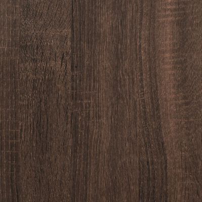 vidaXL Wandtafel 100x30x75 cm bewerkt hout bruineikenkleurig