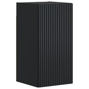 vidaXL Badkamer wandkast ARNHEM Zwart 30 x 31 x 59 cm Bewerkt hout