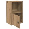vidaXL Boekenkast 31x24x52 cm bewerkt hout artisanaal eikenkleurig