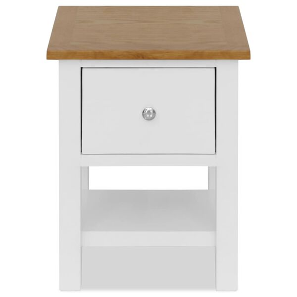 vidaXL Nachtkastjes 2 st 36x30x47 cm massief eikenhout