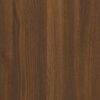 vidaXL Ladekast met wieltjes bewerkt hout bruineiken