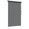 vidaXL Rolgordijn Lichtgrijs 80 x 250 cm Stof en Aluminium
