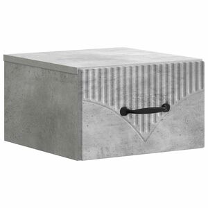 vidaXL Wandbeugel Bedkast Betongrijs 34,5 x 33 x 20 cm Bewerkt hout