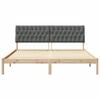 vidaXL Bedframe met Gevoerd Hoofdgedeelte Bruin 180 x 200 cm
