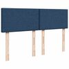 vidaXL Boxspring met matras stof blauw 140x200 cm