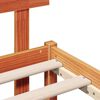 vidaXL Bedframe met hoofdeinde Bruin 100 x 200 cm Massief grenenhout