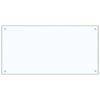 vidaXL Keuken Spatscherm 2 pcs Doorzichtig 100 x 50 cm gehard glas