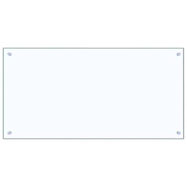 vidaXL Keuken Spatscherm 2 pcs Doorzichtig 100 x 50 cm gehard glas