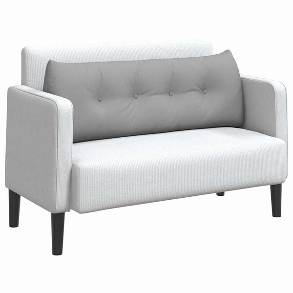 vidaXL Rugkussen Wolkengrijs 140 x 24 x 50 cm Stof