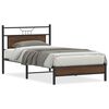 vidaXL Bedframe zonder matras bewerkt hout bruin eikenkleur 100x190 cm
