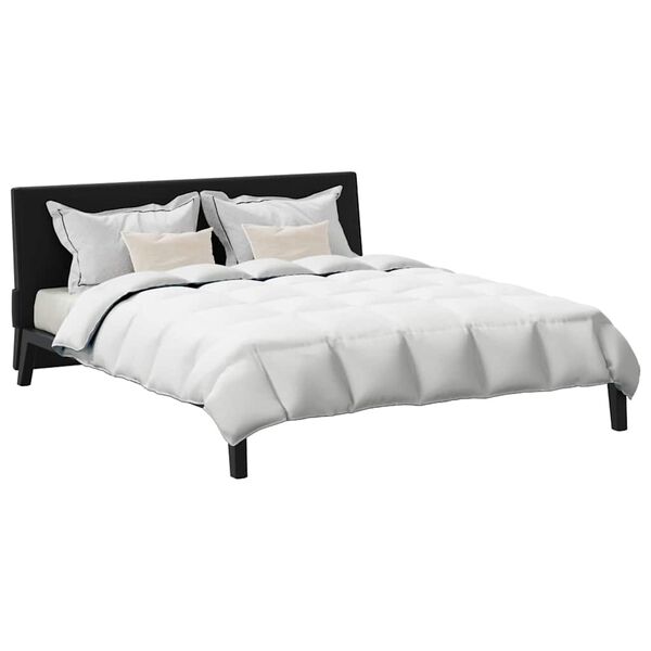 vidaXL Winter Dekbed met kussen 3 pcs Wit Donsveertjes